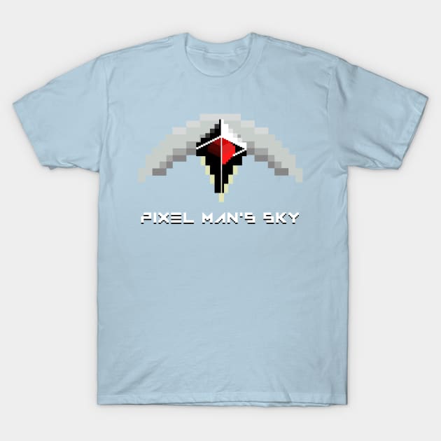 Pixel Man's Sky T-Shirt by AngoldArts